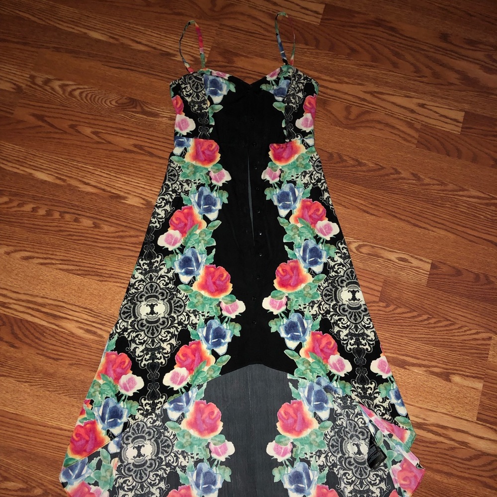 High-low Guess floral dress xs